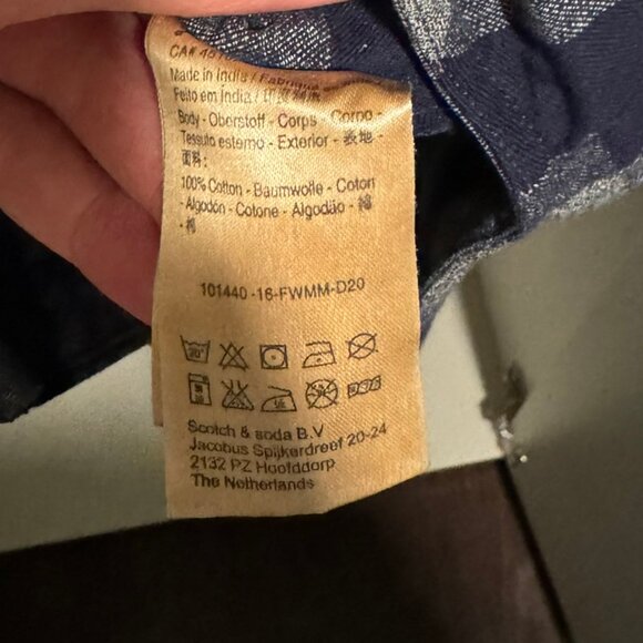 Scotch & Soda Buffalo Check Shirt - Mens Medium - Picture 4 of 7